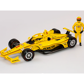 Team Penske #3 Pennzoil Dallara Chevrolet IndyCar With Driver Figurine - 2022 INDY 500 - Driver: Scott McLaughlin